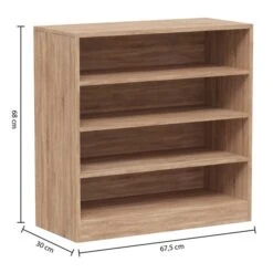 Natural 12 Pair Shoe Storage Unit -Dunelm 30944966 alt01