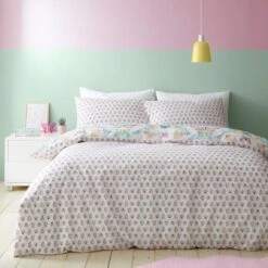 Kaleidoscope Bugs Reversible Duvet Cover And Pillowcase Set -Dunelm 30945412 alt02