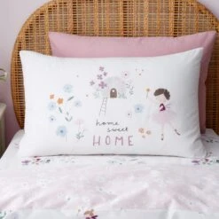 Fairies Reversible Polycotton Duvet Cover & Pillowcase Set -Dunelm 30957177 alt01