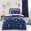 Space 100% Cotton Reversible Duvet Cover And Pillowcase Set -Dunelm 30957242