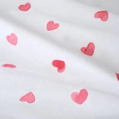 Red Hearts 100% Cotton Duvet Cover And Pillowcase Set -Dunelm 30957245 alt04