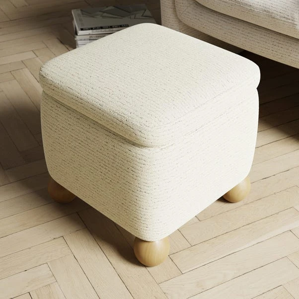 Nylah Boucle Fleck Storage Footstool 6 Nylah Boucle Fleck Storage Footstool - Image 4