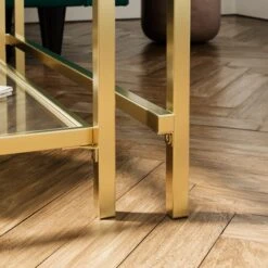 Sofia Glass Nest Of Square Coffee Tables -Dunelm 30958630 alt03