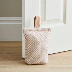 Checkerboard Natural Doorstop