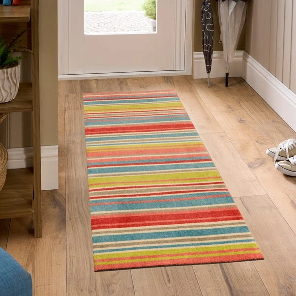 Marvel Bright Stripe Washable Mat 3 Marvel Bright Stripe Washable Mat
