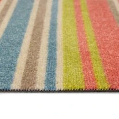Marvel Bright Stripe Washable Mat 15 Marvel Bright Stripe Washable Mat -Dunelm 30965360 alt03