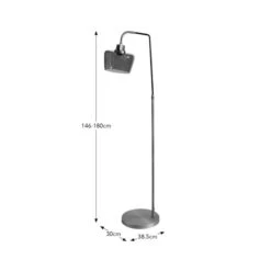 Auburn Industrial Adjustable Floor Lamp -Dunelm 30968343 alt08