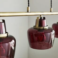 Auburn Modern 3 Light Adjustable Diner Ceiling Light 34 Auburn Modern 3 Light Adjustable Diner Ceiling Light -Dunelm 30968367 alt02