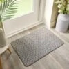 Marvel Boucle Greek Key Washable Doormat