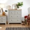Return - Lancaster 4 Drawer Chest, Grey 1 Return - Lancaster 4 Drawer Chest, Grey -Dunelm 30978255
