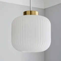 Return - Riley Easy Fit Pendant Shade, White -Dunelm 30991245 alt01