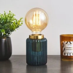 Return - Natalia Table Lamp, Peacock