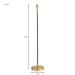 Clara Black Floor Lamp -Dunelm 60217606 alt09
